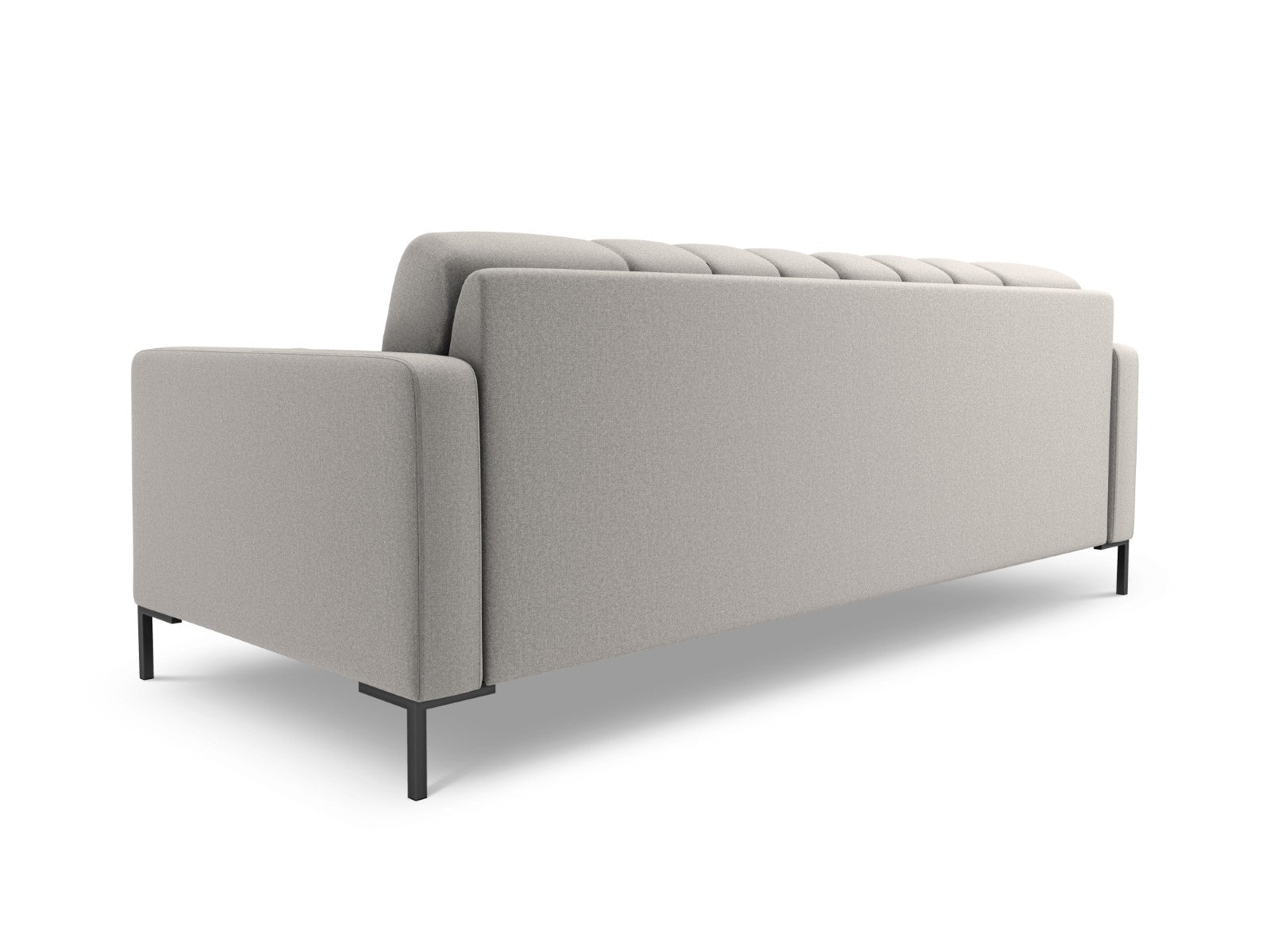 Cosmopolitan Design - Divano "Bali" 4 posti in tessuto strutturato grigio chiaro 