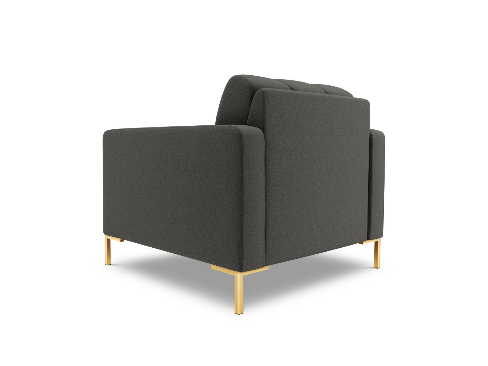 Cosmopolitan Design - Poltrona "Bali" in tessuto strutturato grigio scuro 