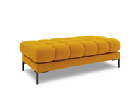 Cosmopolitan Design - Panca "Bali" 2 posti in tessuto strutturato giallo 