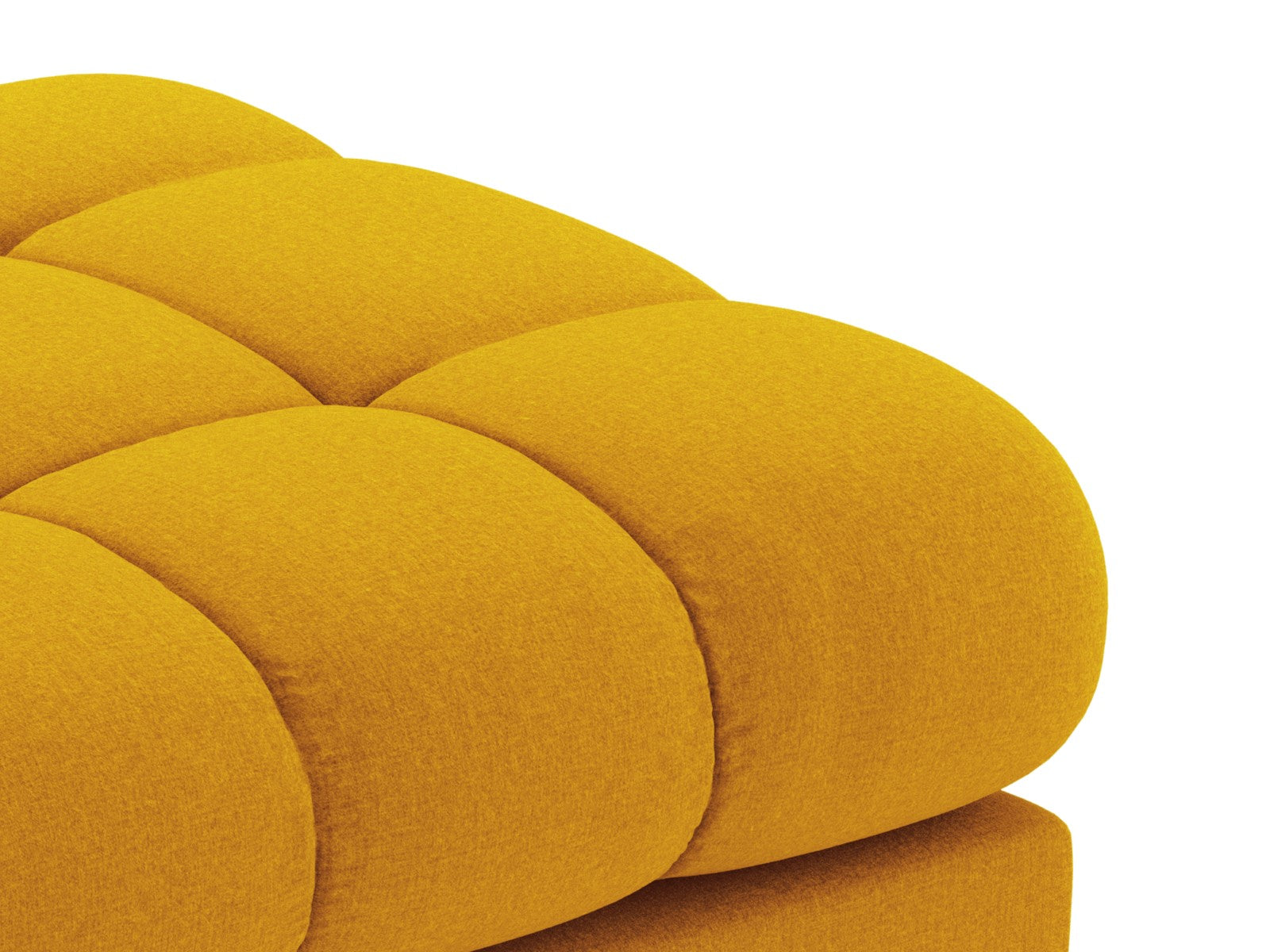 Cosmopolitan Design - Panca "Bali" 2 posti in tessuto strutturato giallo 