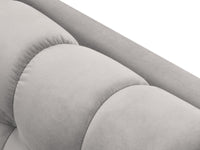 Cosmopolitan Design - Chaise longue sinistra "Bali" in velluto argento 