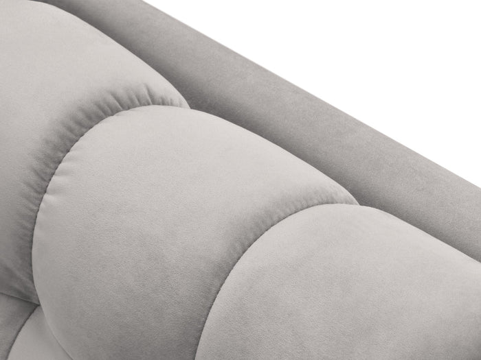 Cosmopolitan Design - Chaise longue sinistra "Bali" in velluto argento 