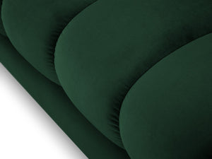 Cosmopolitan Design - Chaise longue sinistra "Bali" in velluto verde bottiglia 