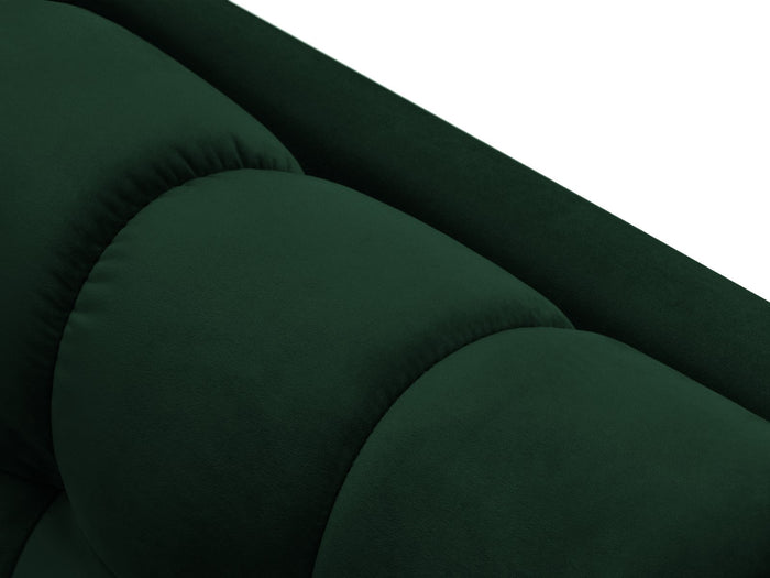 Cosmopolitan Design - Chaise longue sinistra "Bali" in velluto verde bottiglia 