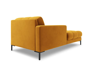 Cosmopolitan Design - Chaise longue sinistra "Bali" in velluto giallo 