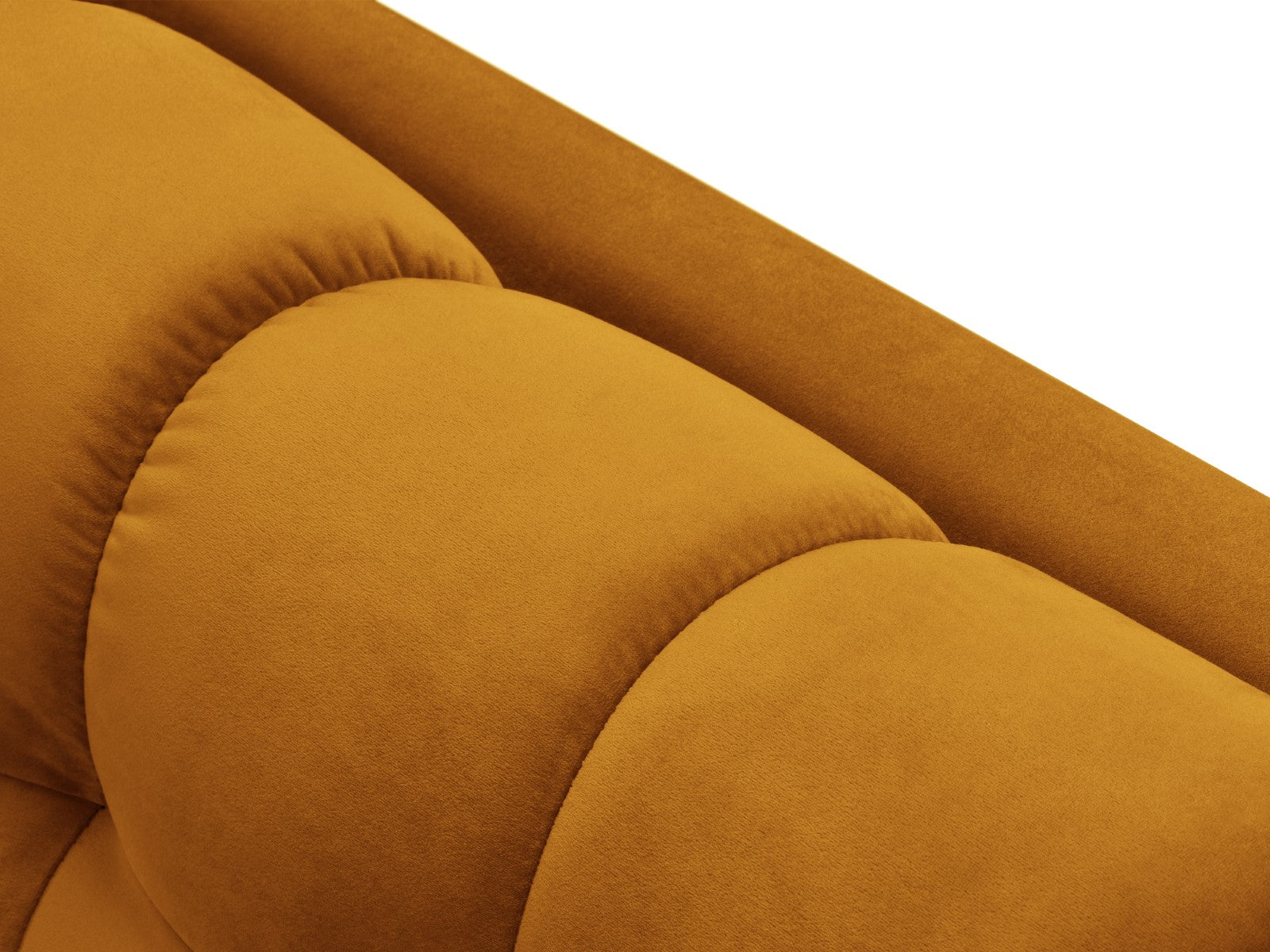 Cosmopolitan Design - Chaise longue sinistra "Bali" in velluto giallo 