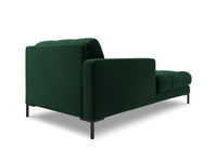 Cosmopolitan Design - Chaise longue sinistra "Bali" in velluto verde bottiglia 