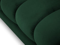 Cosmopolitan Design - Chaise longue sinistra "Bali" in velluto verde bottiglia 