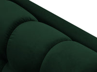 Cosmopolitan Design - Chaise longue sinistra "Bali" in velluto verde bottiglia 