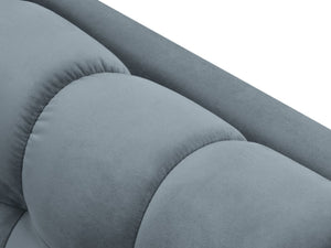 Cosmopolitan Design - Chaise longue sinistra "Bali" in velluto azzurro 