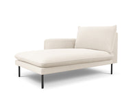 Cosmopolitan Design - Chaise longue sinistra "Vienna" in bouclé beige 