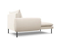 Cosmopolitan Design - Chaise longue sinistra "Vienna" in bouclé beige 