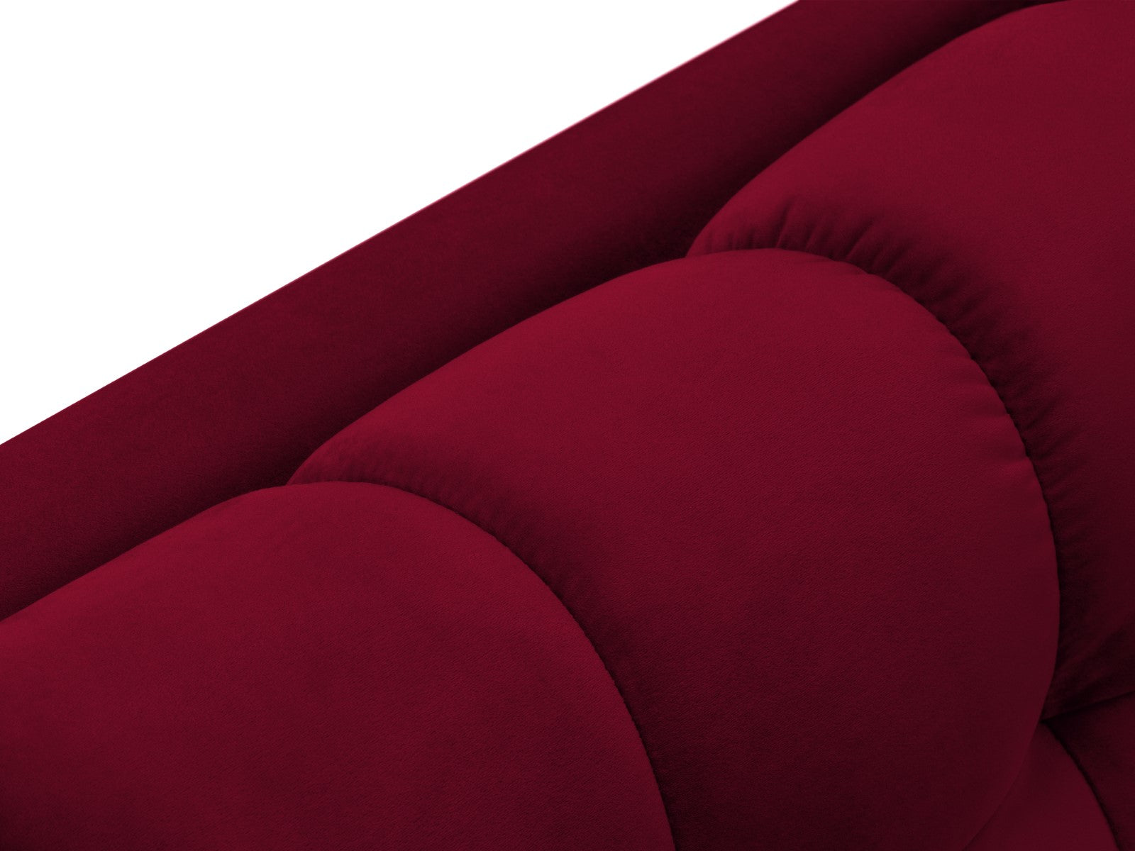 Cosmopolitan Design - Chaise longue destra "Bali" in velluto rosso 