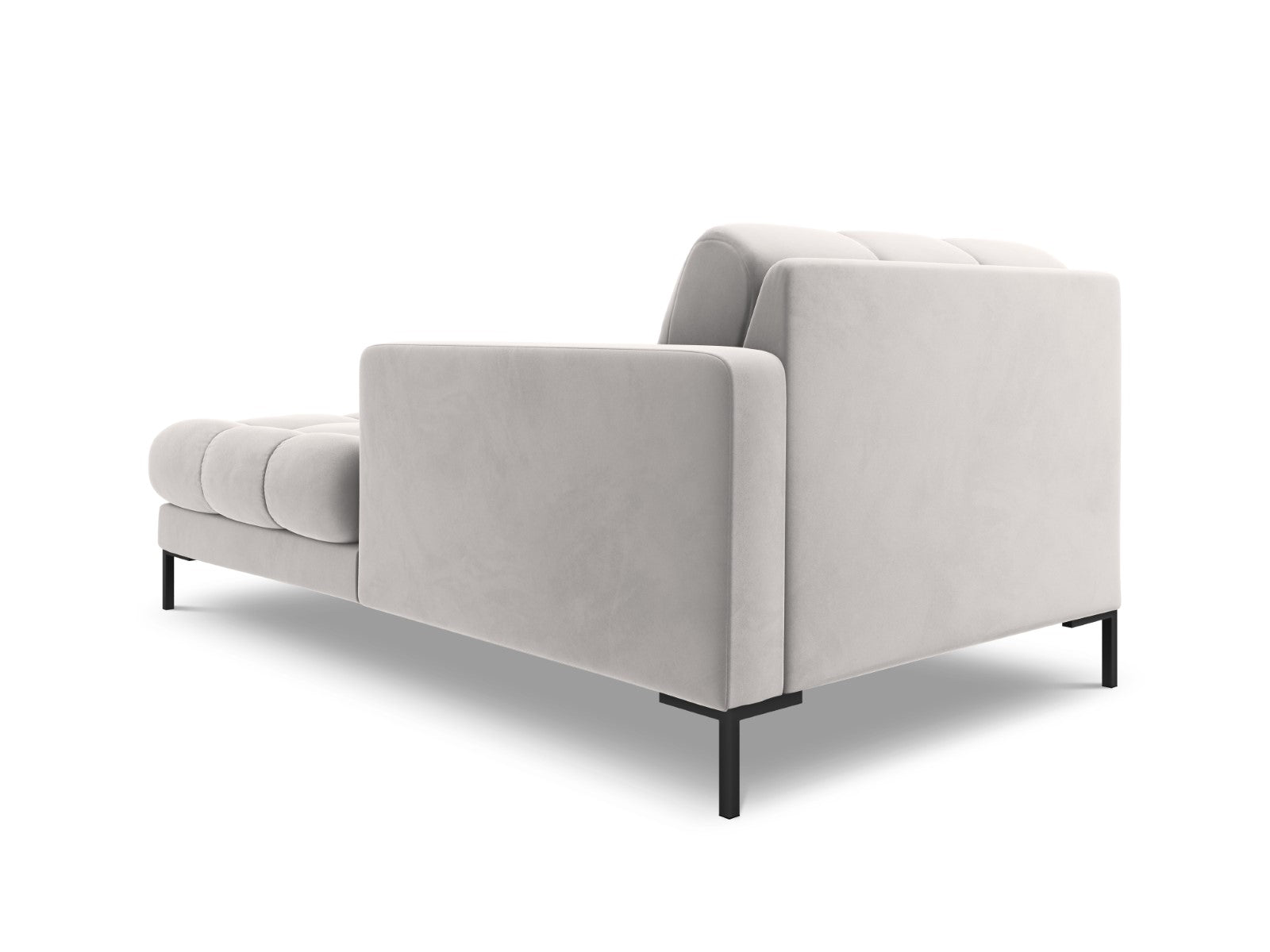 Cosmopolitan Design - Chaise longue destra "Bali" in velluto argento 