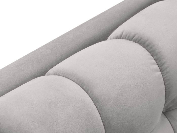 Cosmopolitan Design - Chaise longue destra "Bali" in velluto argento 