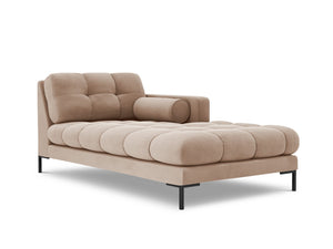 Cosmopolitan Design - Chaise longue destra "Bali" in velluto beige 