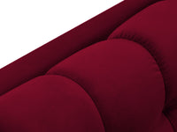 Cosmopolitan Design - Chaise longue destra "Bali" in velluto rosso 