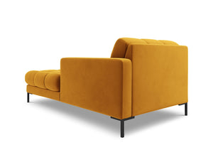 Cosmopolitan Design - Chaise longue destra "Bali" in velluto giallo 