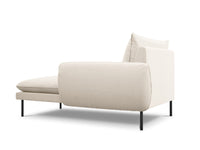 Cosmopolitan Design - Chaise longue destra "Vienna" in bouclé beige 