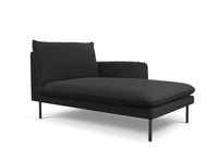 Cosmopolitan Design - Chaise longue destra "Vienna" in bouclé nero 