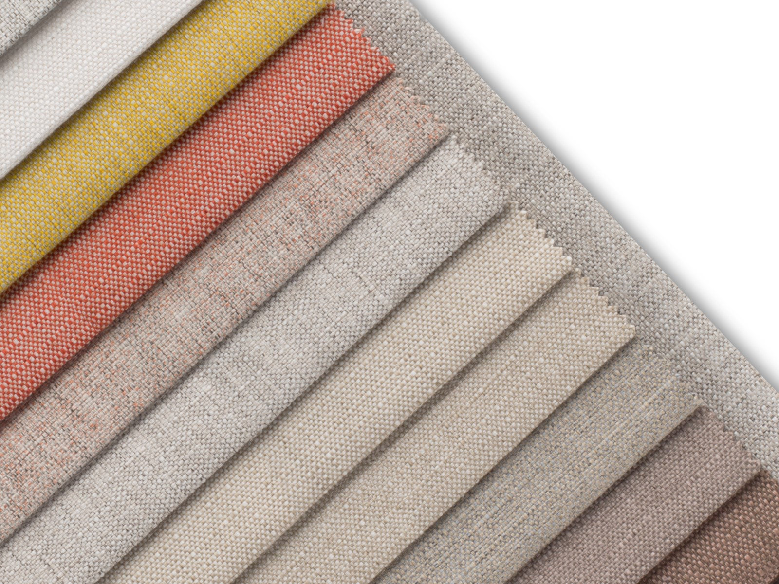 Cosmopolitan Design - Divano angolare modulare reversibile "Rome" 5 posti in tessuto strutturato beige 