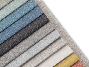 Cosmopolitan Design - Divano angolare modulare reversibile "Rome" 7 posti in tessuto strutturato grigio chiaro 