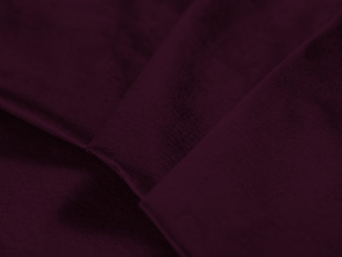 Cosmopolitan Design - Divano convertibile angolare sinistro con contenitore "Clinton" 5 posti in velluto rosso scuro 