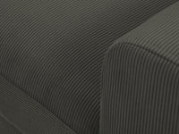 Cosmopolitan Design - Divano convertibile angolare sinistro con contenitore "Kyoto" 4 posti in velluto a coste nero 