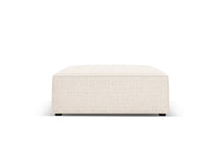 Cosmopolitan Design - Pouf "Arendal" in ciniglia beige chiaro 