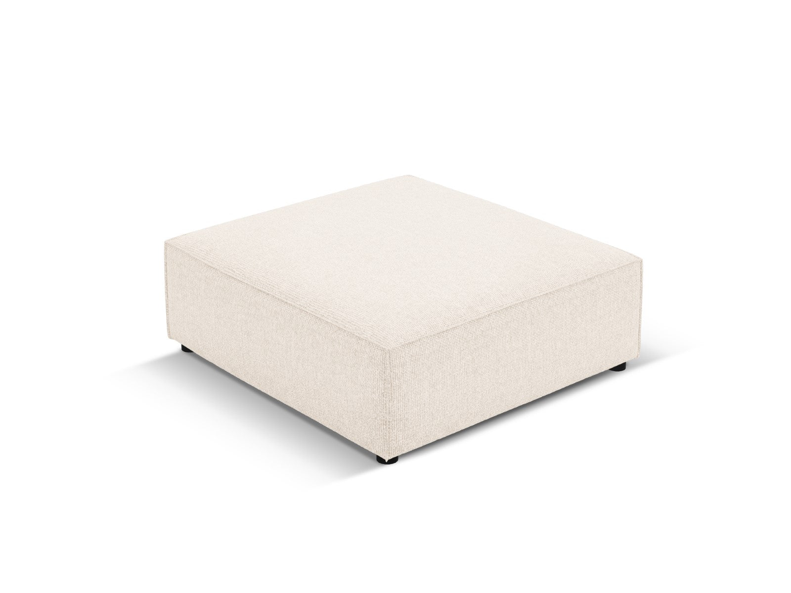 Cosmopolitan Design - Pouf "Arendal" in ciniglia beige chiaro 