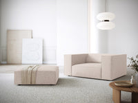 Cosmopolitan Design - Pouf "Arendal" in ciniglia beige 