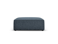 Cosmopolitan Design - Pouf "Arendal" in ciniglia blu reale 