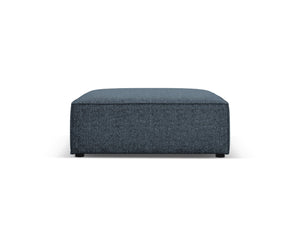 Cosmopolitan Design - Pouf "Arendal" in ciniglia blu reale 