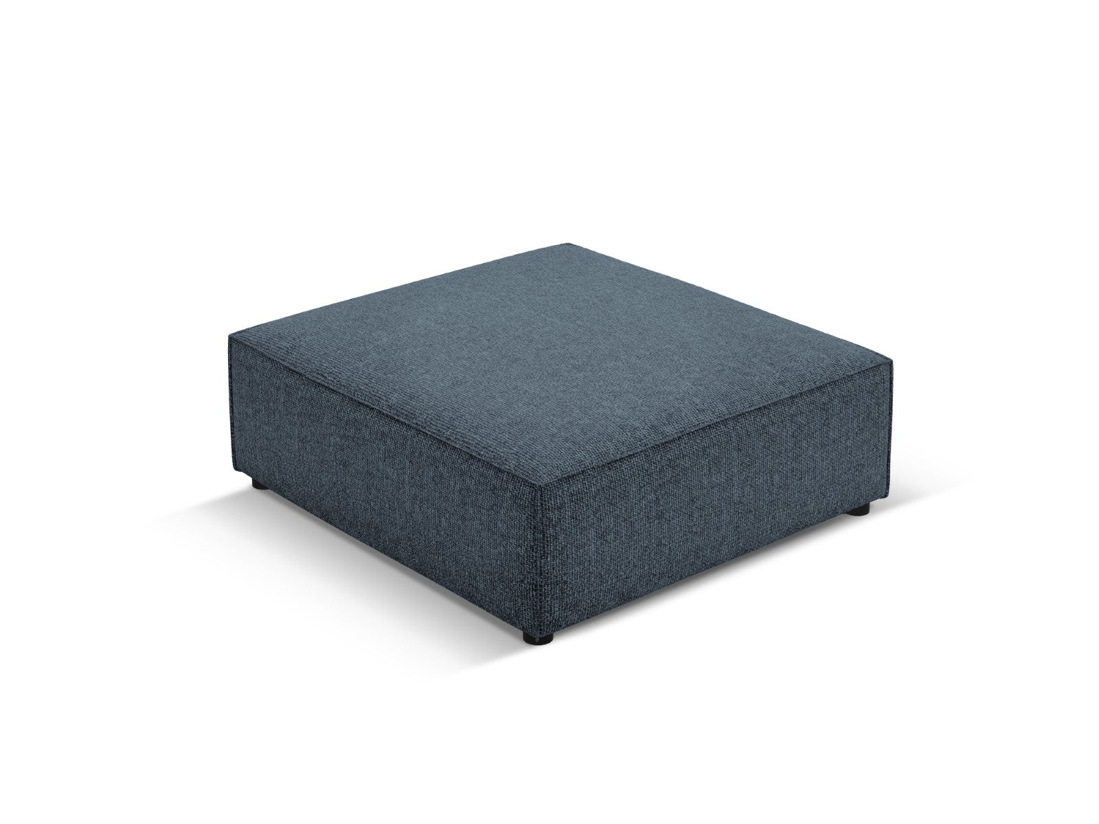 Cosmopolitan Design - Pouf "Arendal" in ciniglia blu reale 