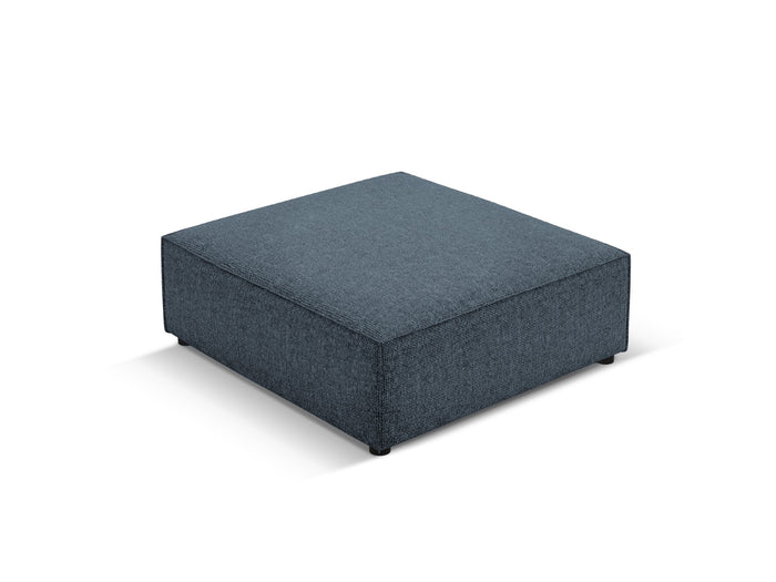 Cosmopolitan Design - Pouf "Arendal" in ciniglia blu reale 