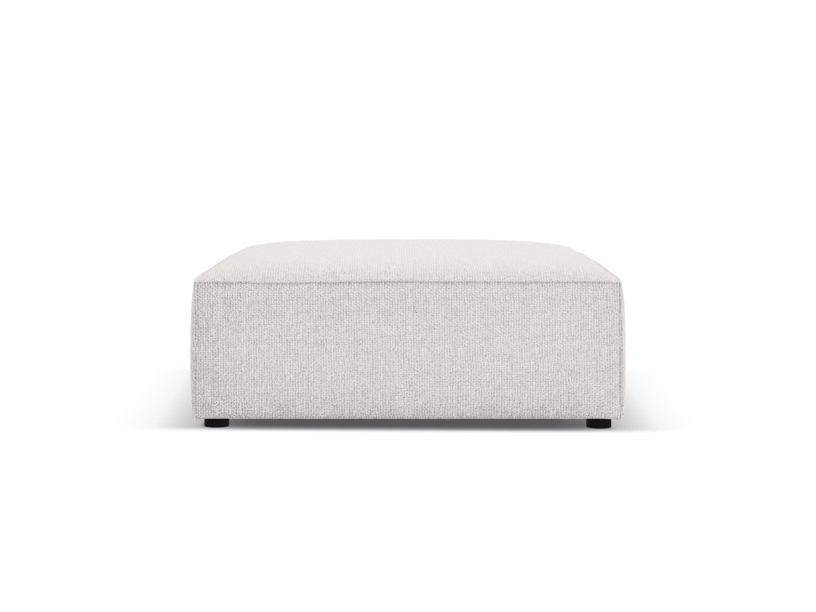 Cosmopolitan Design - Pouf "Arendal" in ciniglia grigio chiaro 