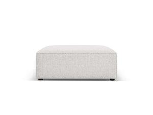 Cosmopolitan Design - Pouf "Arendal" in ciniglia grigio chiaro 