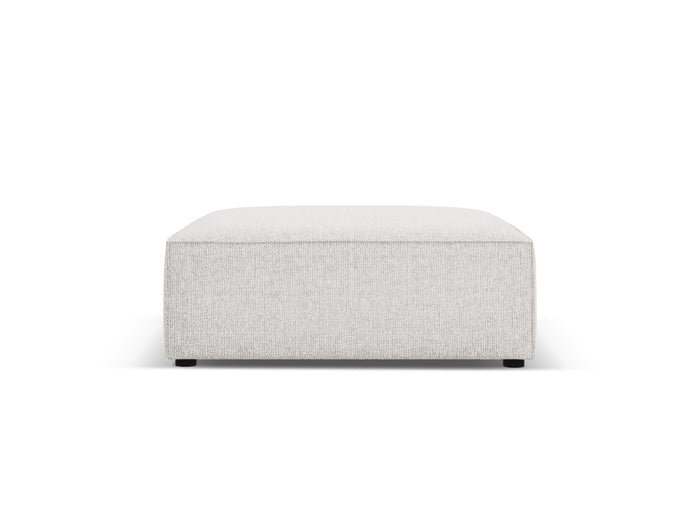 Cosmopolitan Design - Pouf "Arendal" in ciniglia grigio chiaro 