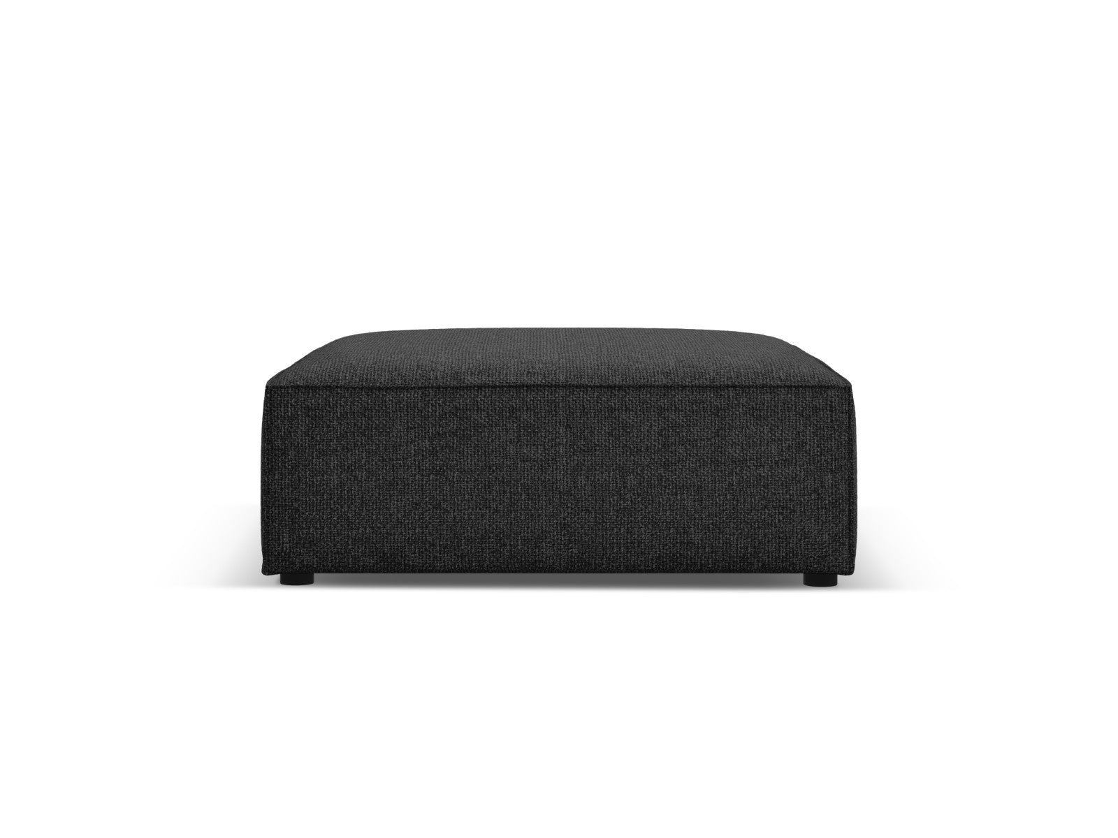 Cosmopolitan Design - Pouf "Arendal" in ciniglia nero 