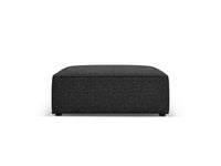 Cosmopolitan Design - Pouf "Arendal" in ciniglia nero 