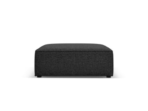 Cosmopolitan Design - Pouf "Arendal" in ciniglia nero 
