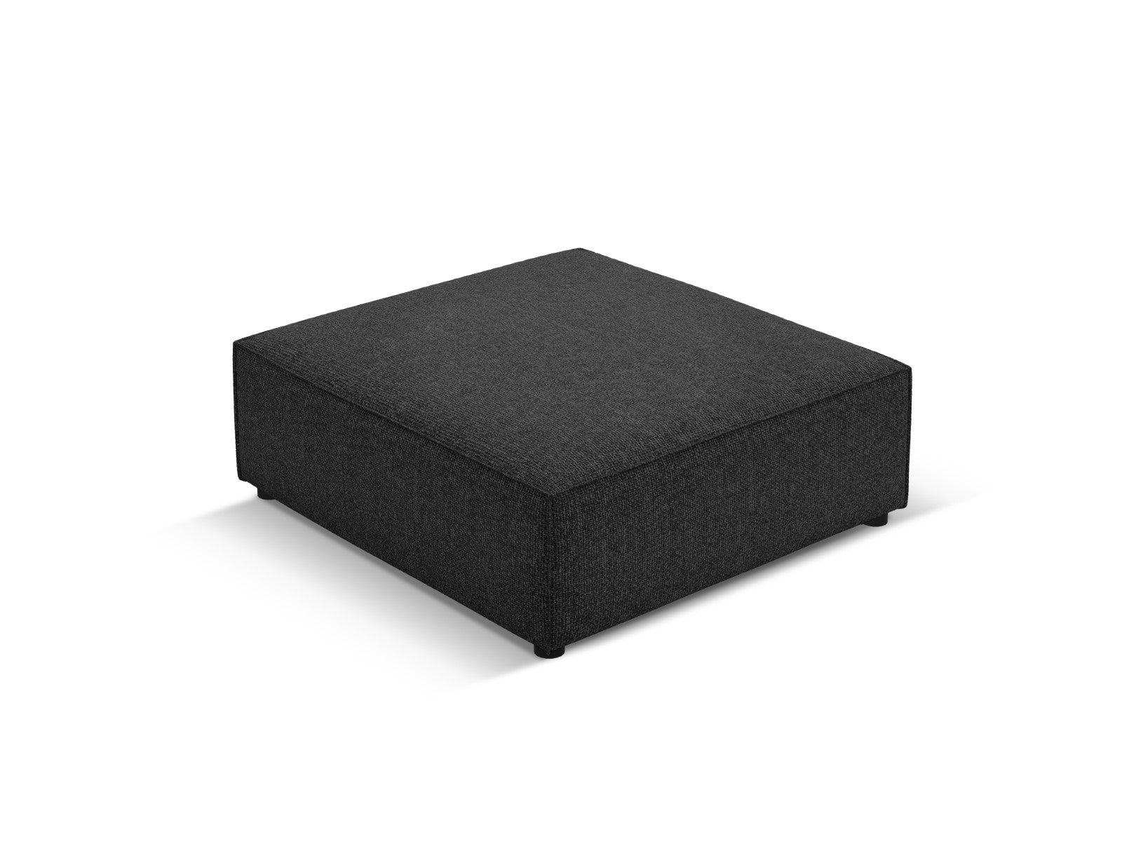 Cosmopolitan Design - Pouf "Arendal" in ciniglia nero 