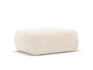 Cosmopolitan Design - Pouf "Matera" in ciniglia beige chiaro 