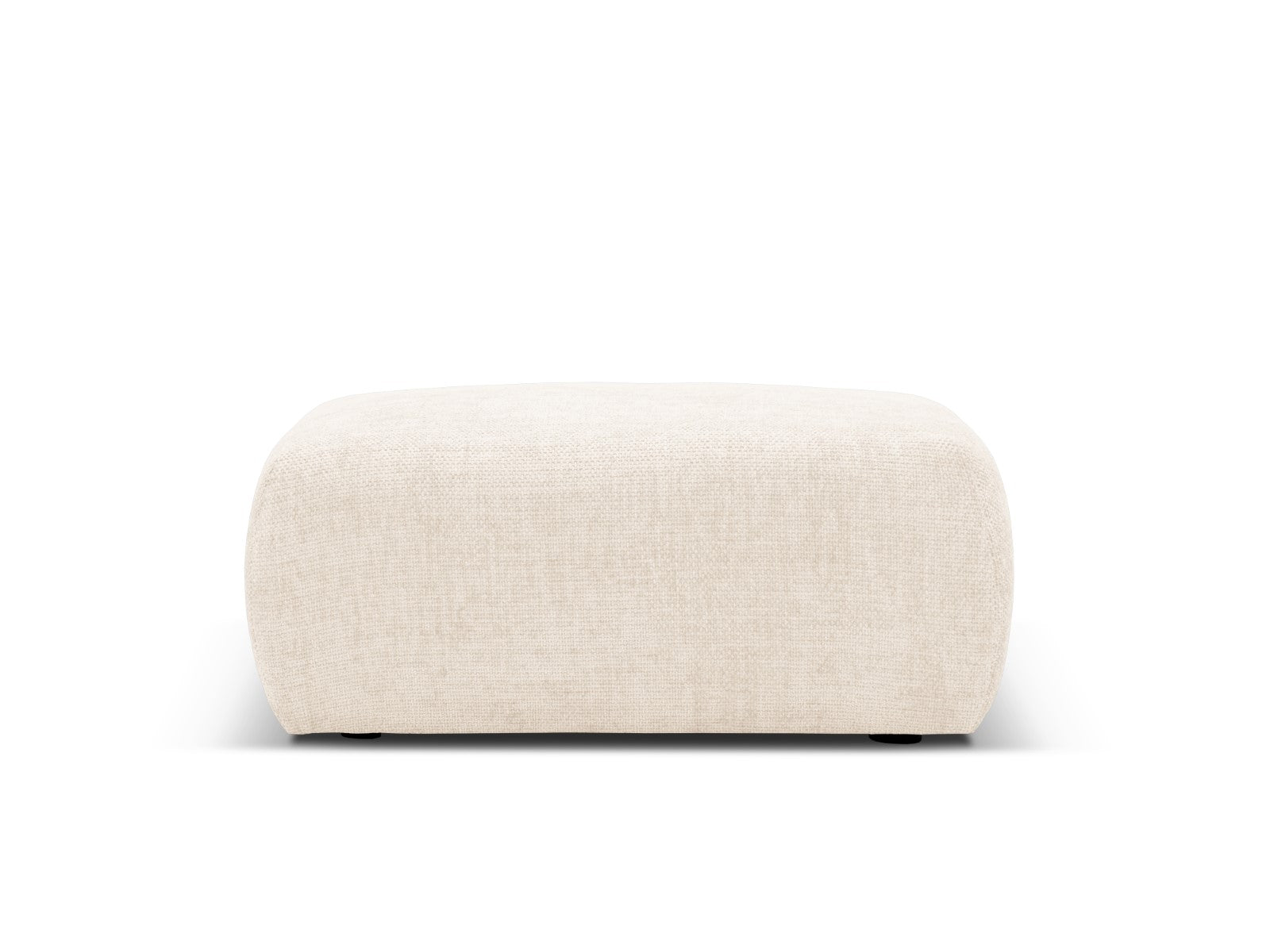 Cosmopolitan Design - Pouf "Matera" in ciniglia beige chiaro 
