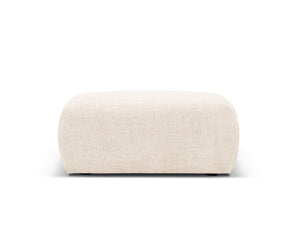 Cosmopolitan Design - Pouf "Matera" in ciniglia beige chiaro 