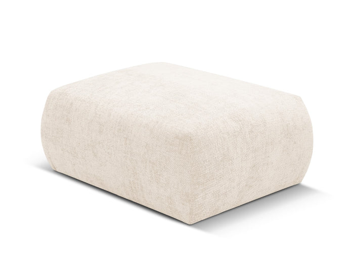 Cosmopolitan Design - Pouf "Matera" in ciniglia beige chiaro 