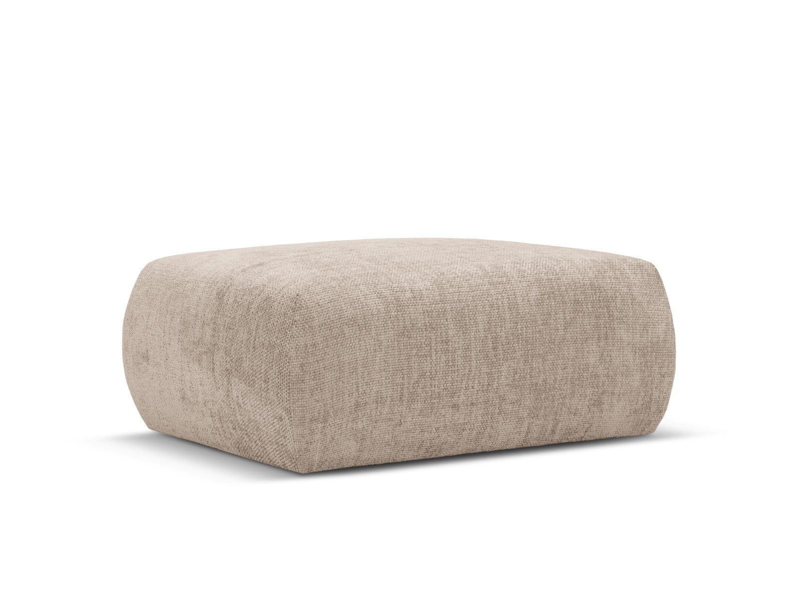 Cosmopolitan Design - Pouf "Matera" in ciniglia beige 