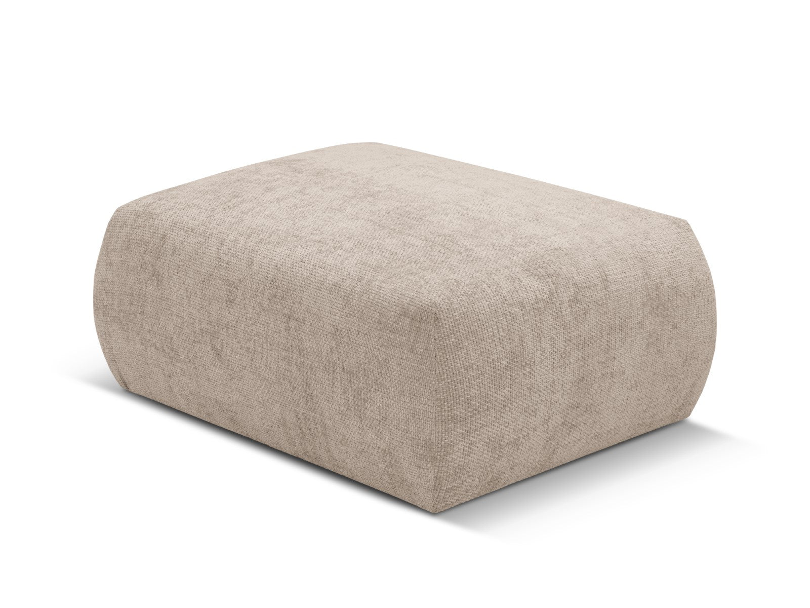 Cosmopolitan Design - Pouf "Matera" in ciniglia beige 