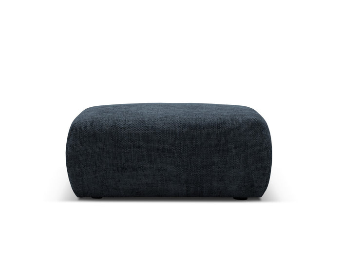 Cosmopolitan Design - Pouf "Matera" in ciniglia blu reale 