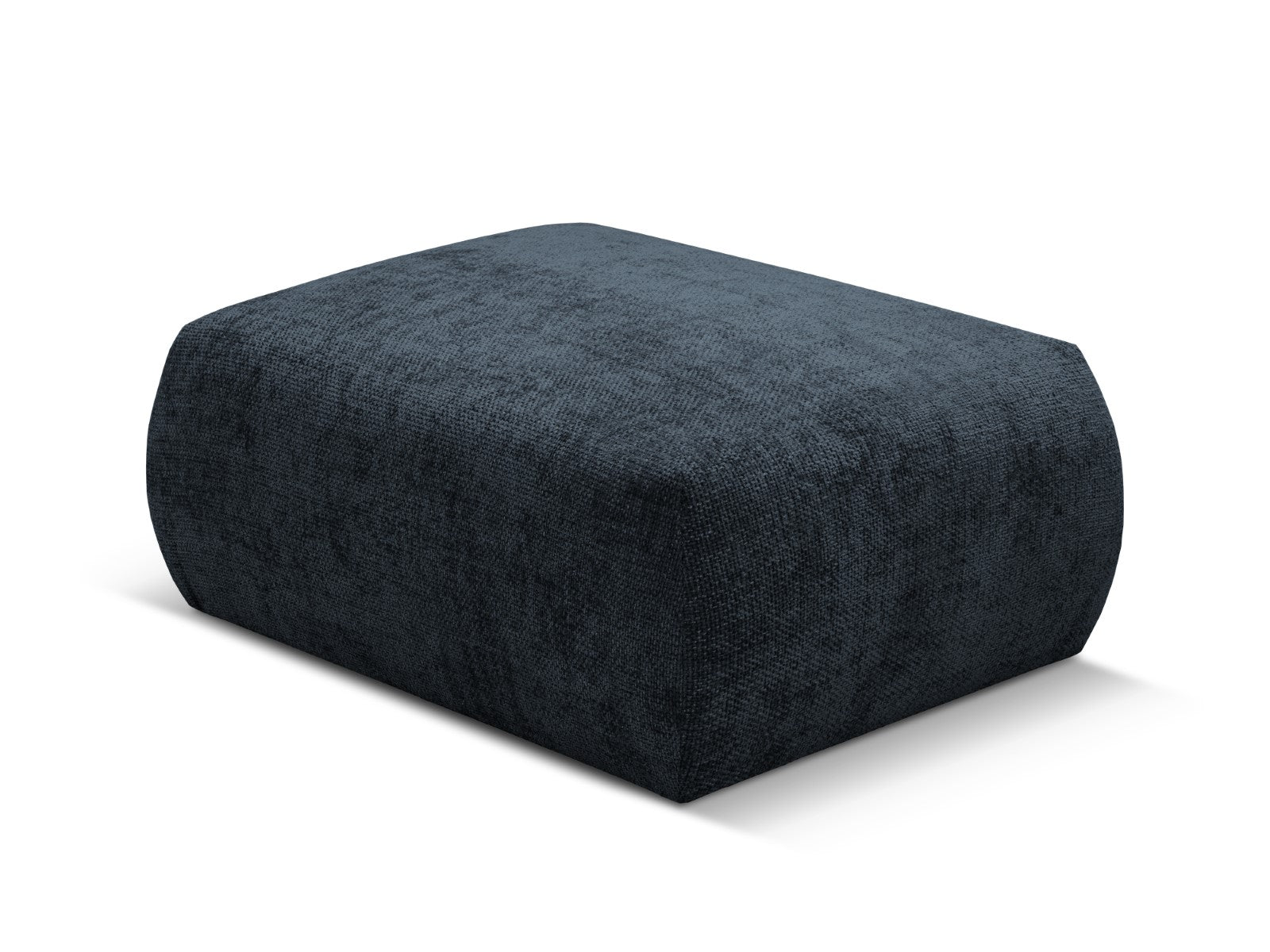 Cosmopolitan Design - Pouf "Matera" in ciniglia blu reale 